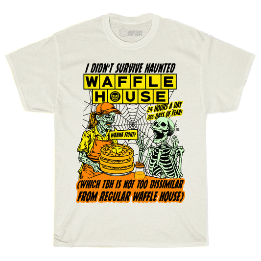 Haunted Waffles Ivory Tee