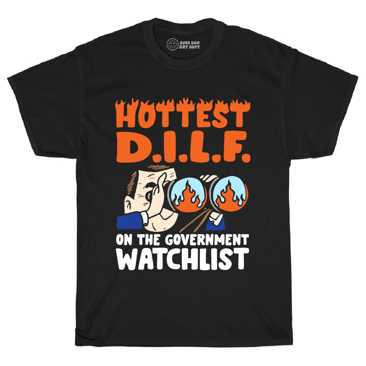 Hot DILF Black Tee