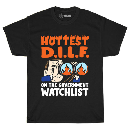 Hot DILF Black Tee