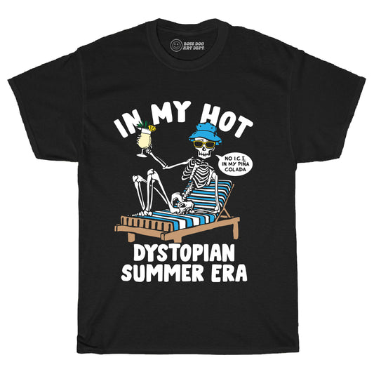 Hot Dystopian Summer Black Tee