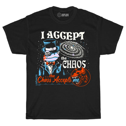 I Accept The Chaos Black Tee
