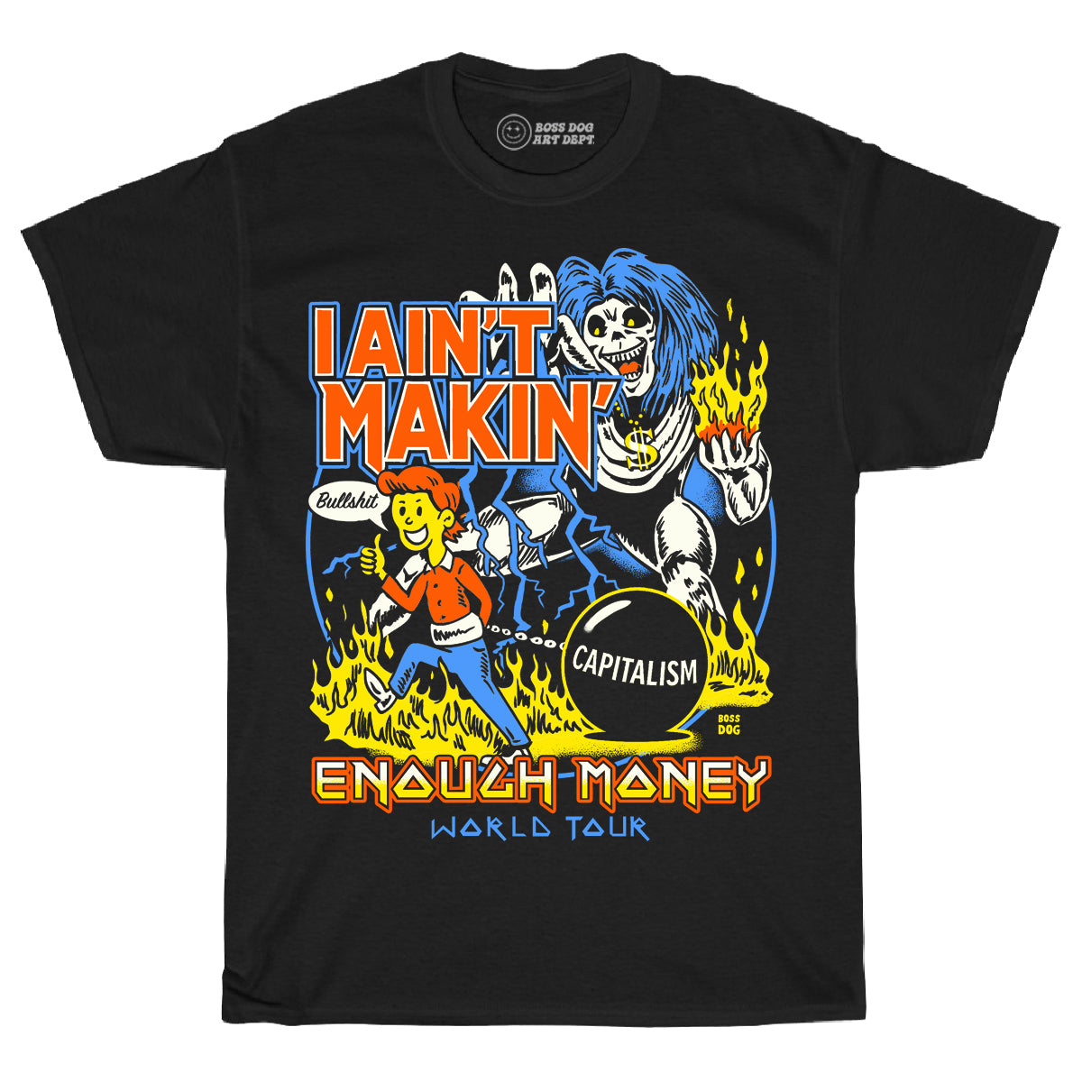 Enough Money Black Tee