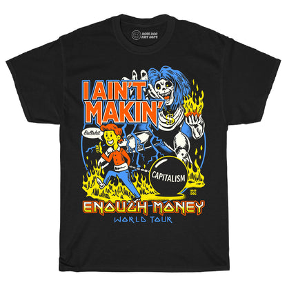 Enough Money Black Tee