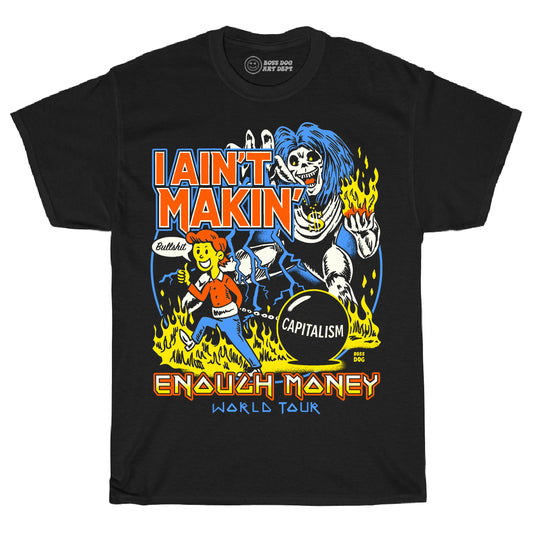 Enough Money Black Tee