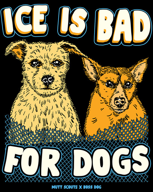 Ice Is Bad For Dogs Sticker
