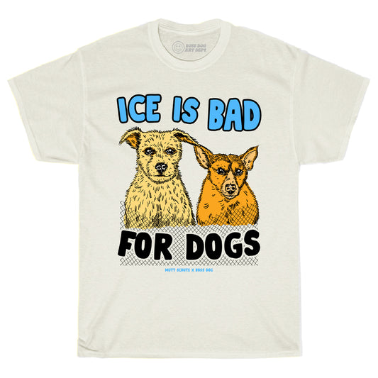 Ice Is Bad For Dogs Ivory Tee