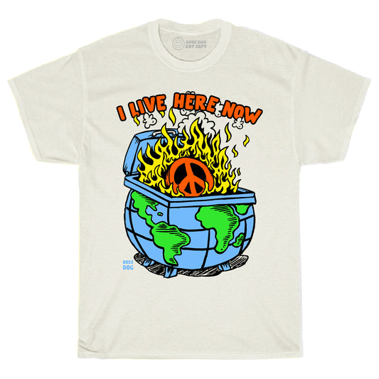 I Live Here Now Ivory Tee