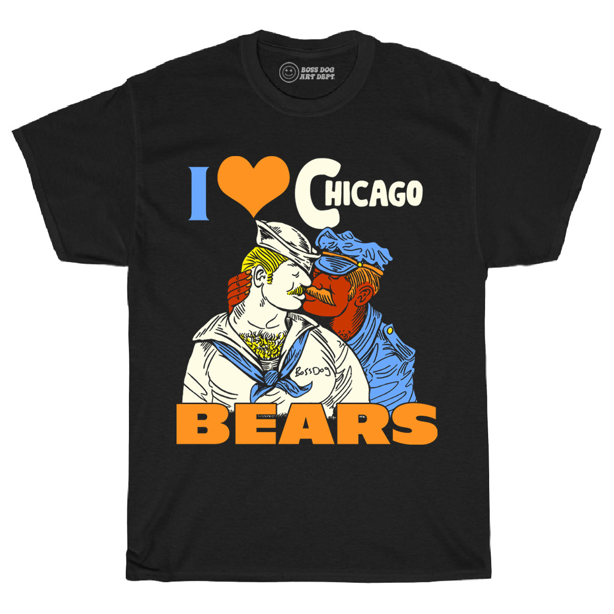 Da Bears Tee Black Tee – Boss Dog Art