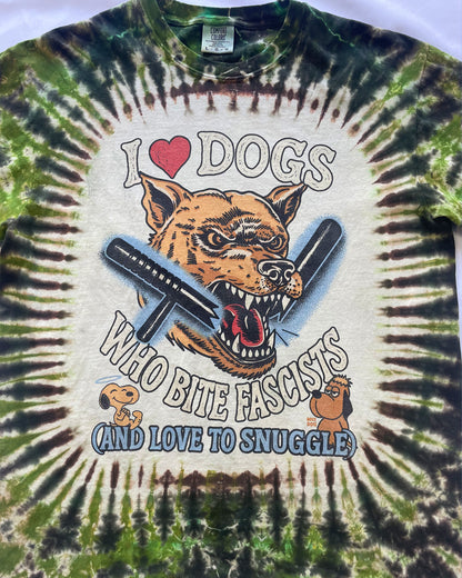 I Love Dogs Tie Dye Tee