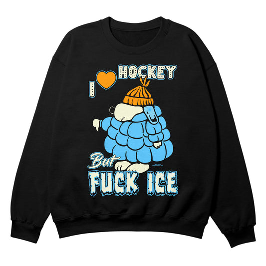 I love Hockey Black Crewneck