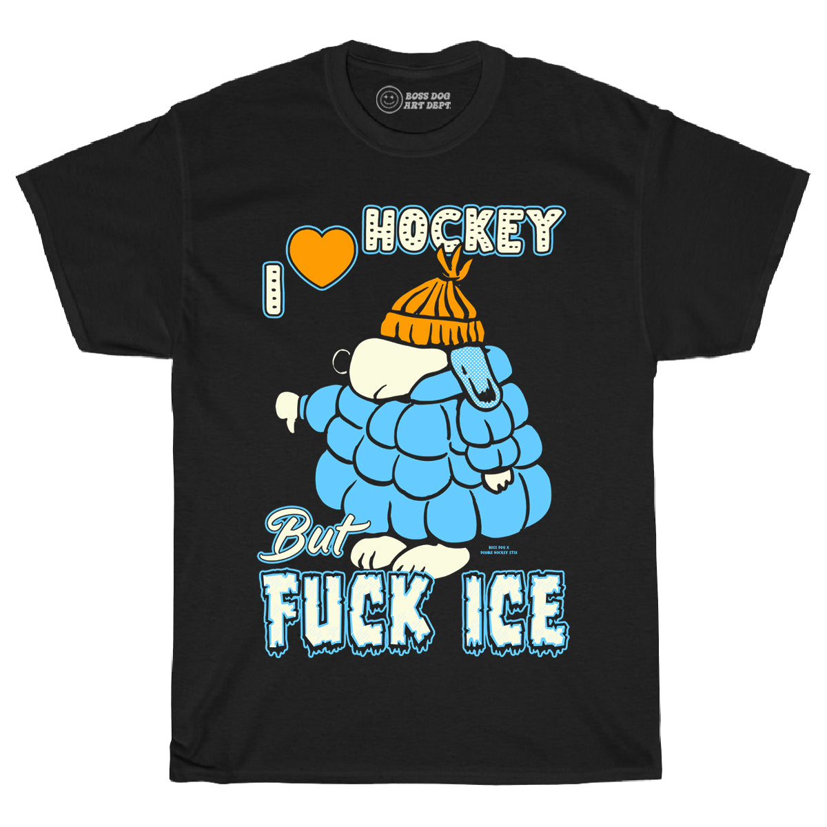 I love Hockey Black Tee