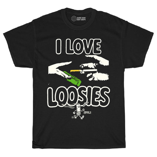 Loosies Black Tee