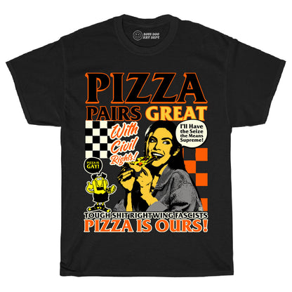 Pizza Black Tee