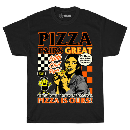 Pizza Black Tee