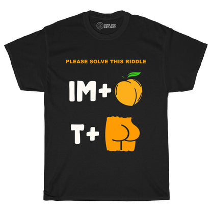 Peach + Rump Black Tee