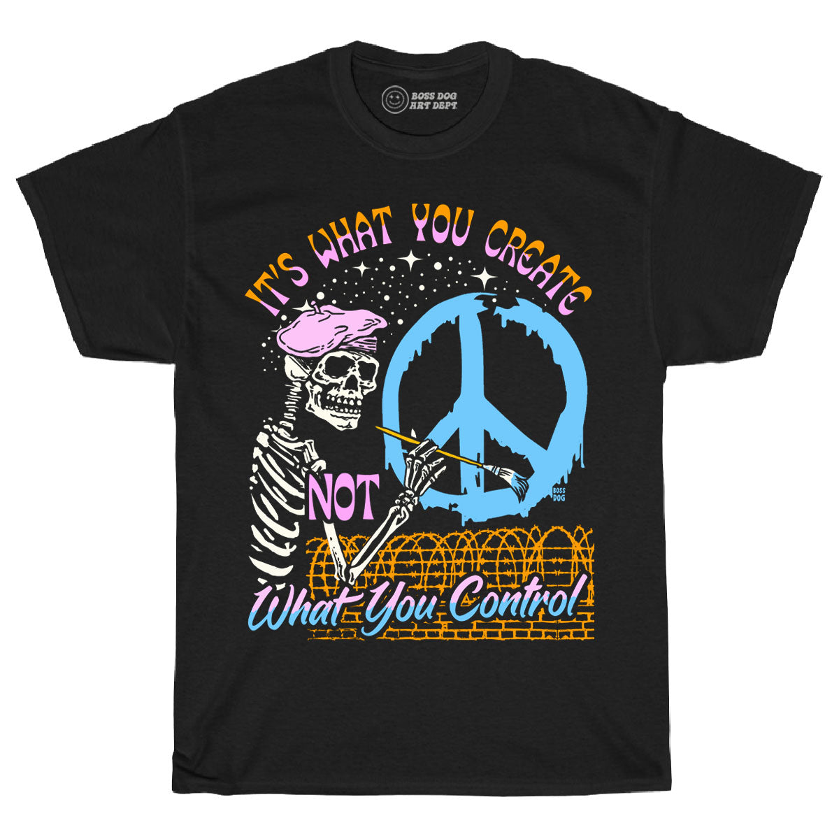 It's What You Create Peace Black Tee