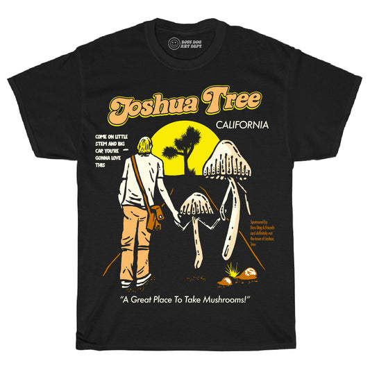 JT On Mushrooms Black Tee
