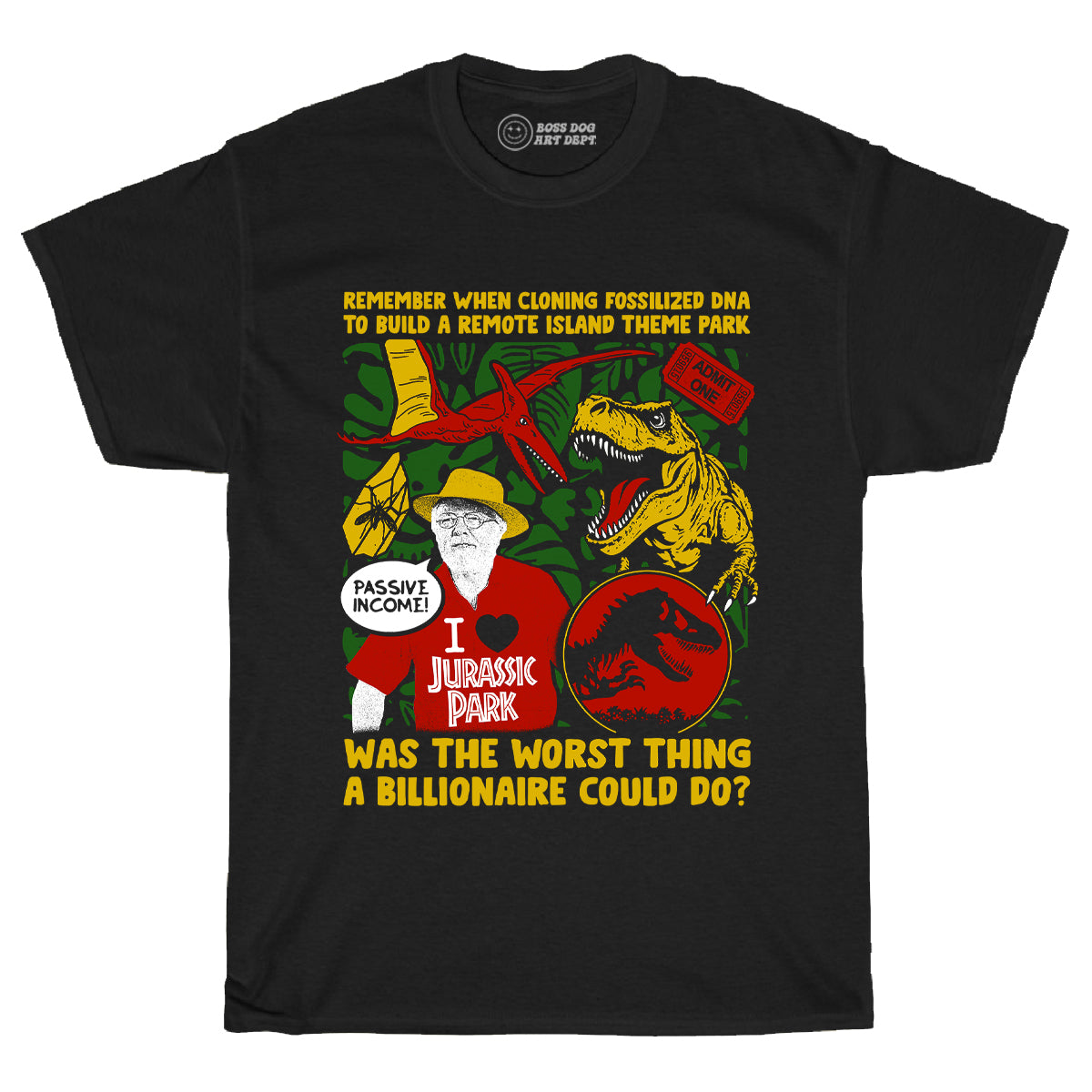 Dino Park Black Tee