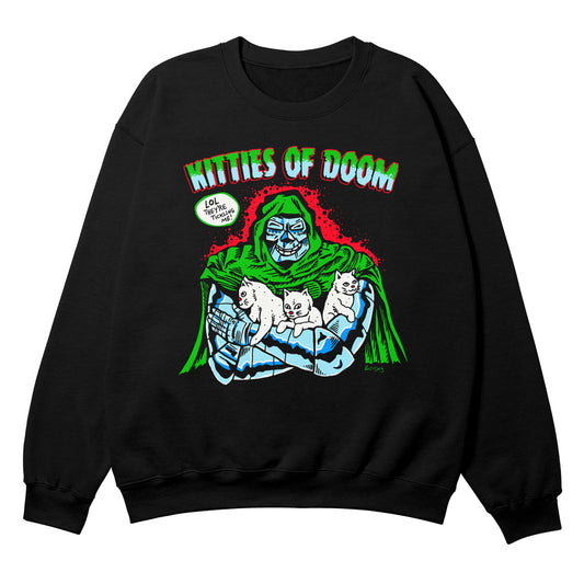 Kitties of Doom Black Crewneck