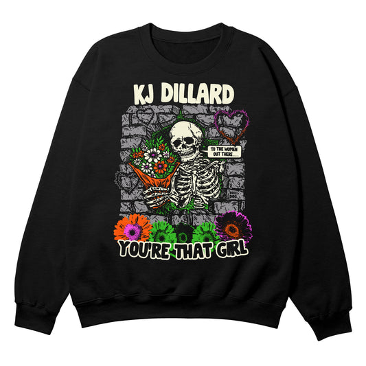 KJ Dillard Black Crewneck