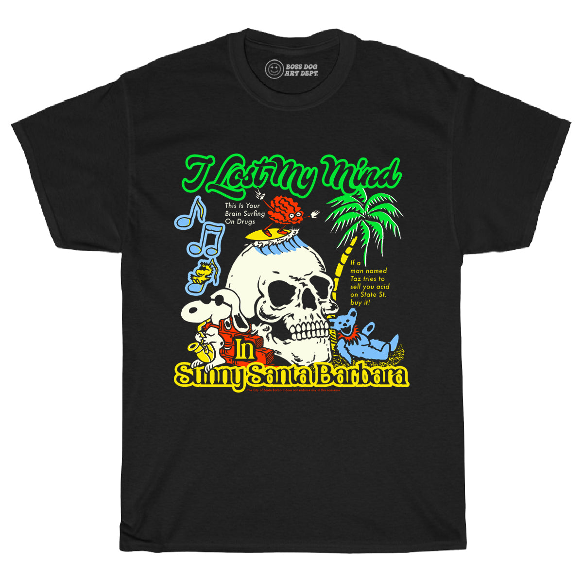 Lost My Mind Black Tee