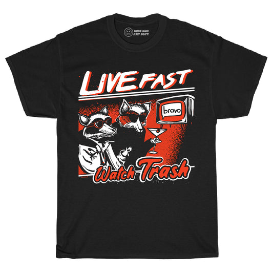 Live Fast Black Tee