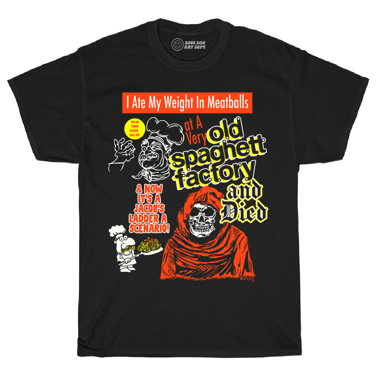 Meatballs Black Tee