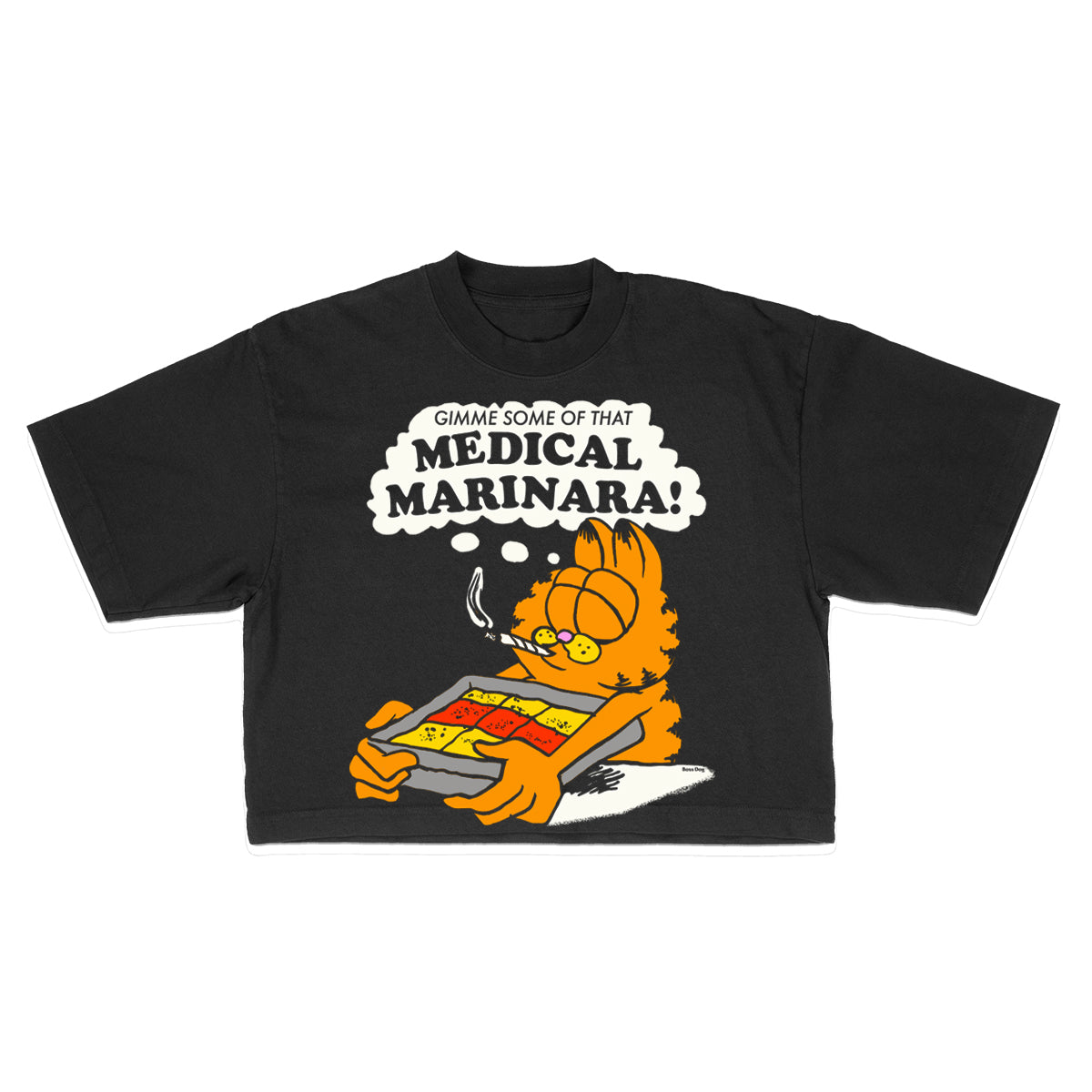 Medical Marinara Black Crop Top