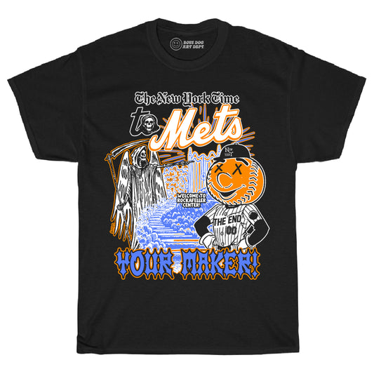 Mets Your Maker Black Tee