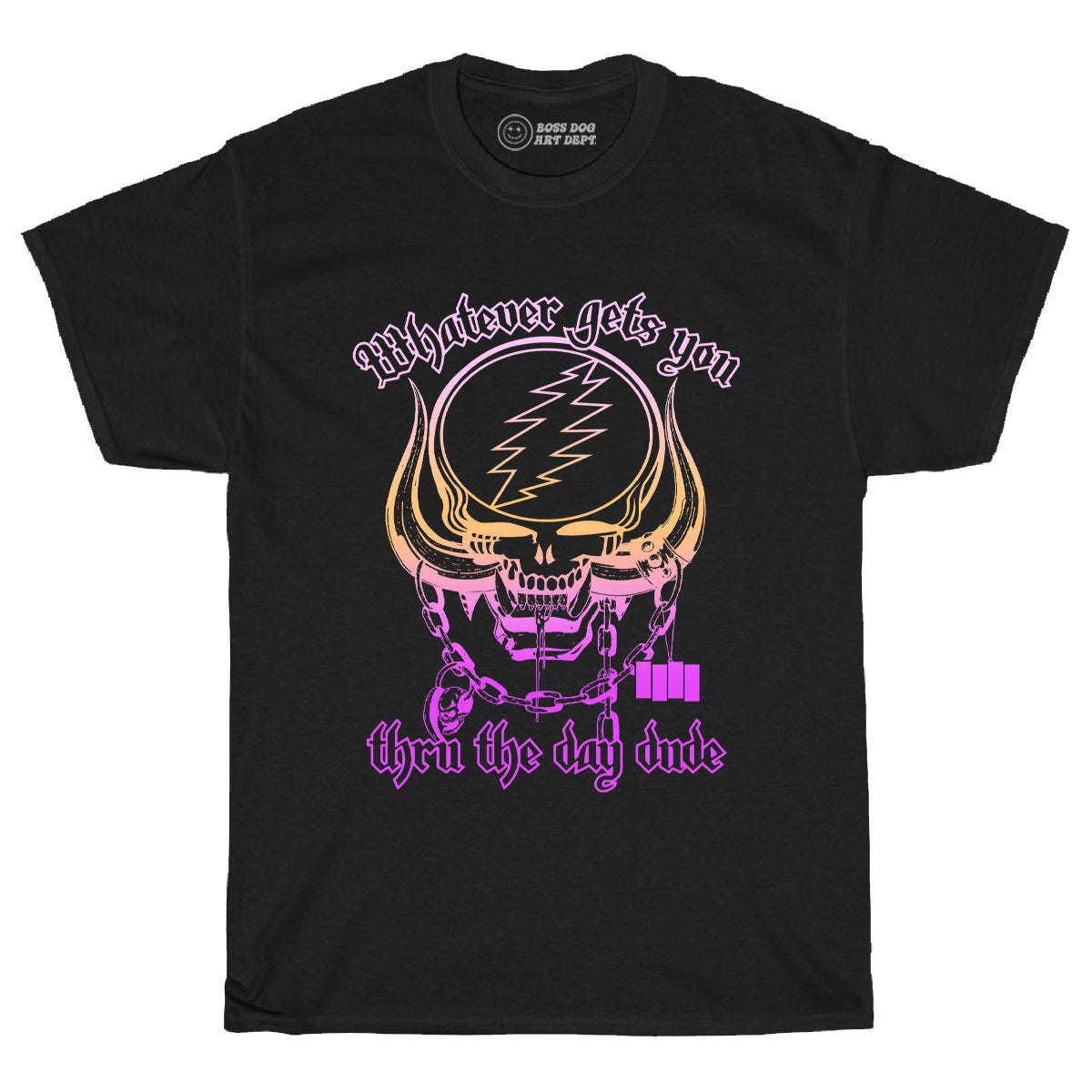 Motor Dead Gradient Black Tee
