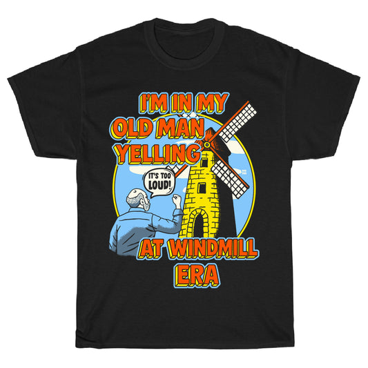 Old Man Yelling Black Tee