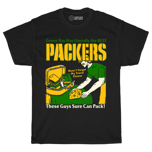 Sure Can Pack Black Tee