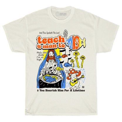 Give A Man A Phish Full Color Ivory Tee