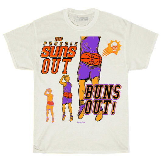 Phoenix Suns Out Buns Out Ivory Tee