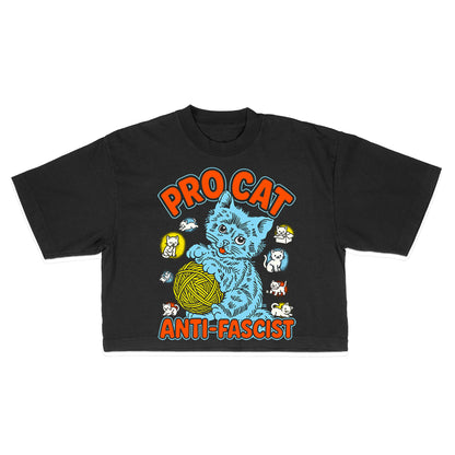 Pro Cat Black Crop Top