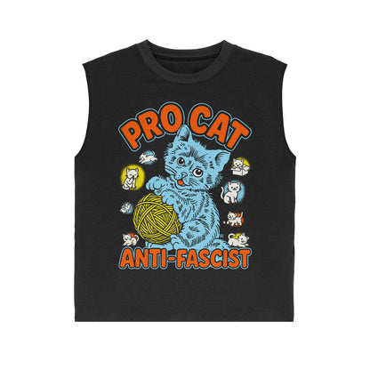 Pro Cat Black Muscle Tee