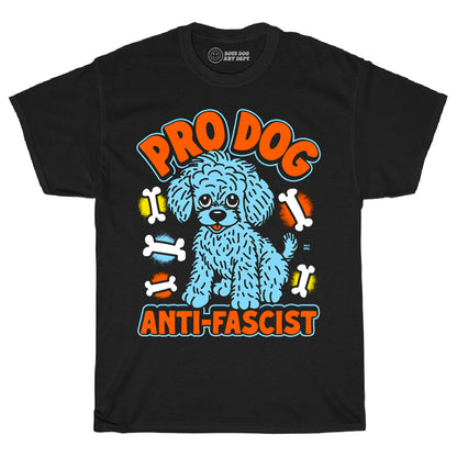 Pro Dog Anti Fascist Black Tee
