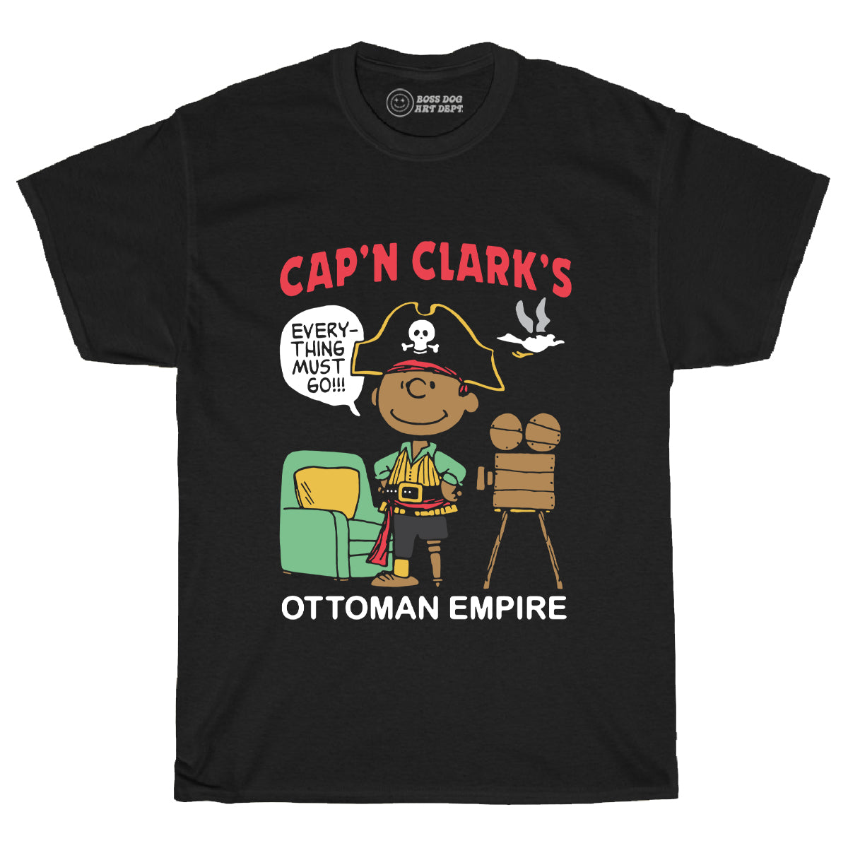 Pirate Clark Black Tee