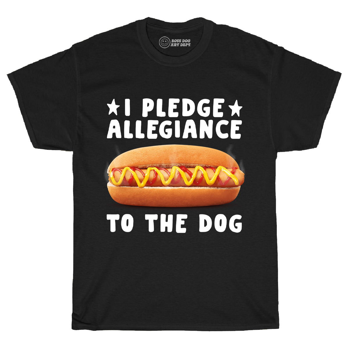 Pledge Dog Black Tee