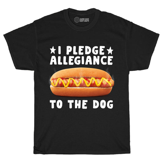 Pledge Dog Black Tee