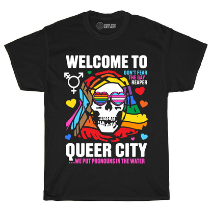 Queer City Black Tee