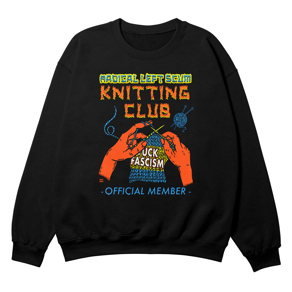 Radical Left Scum Black Crewneck