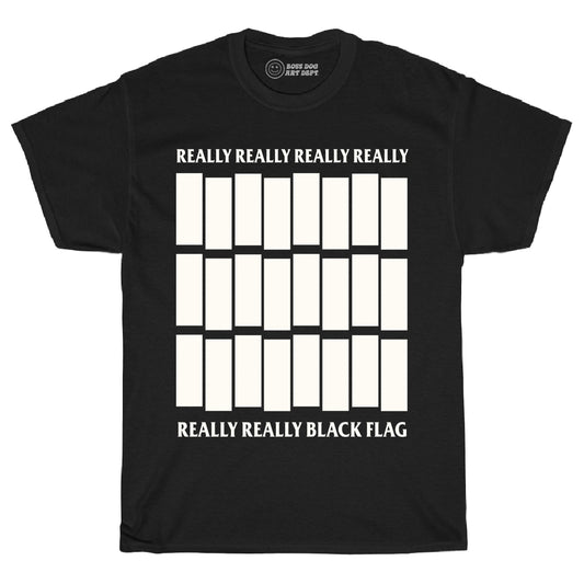 Really Really Black Flag Black Tee