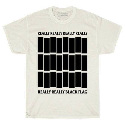 Really Really Black Flag Ivory Tee