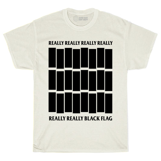 Really Really Black Flag Ivory Tee