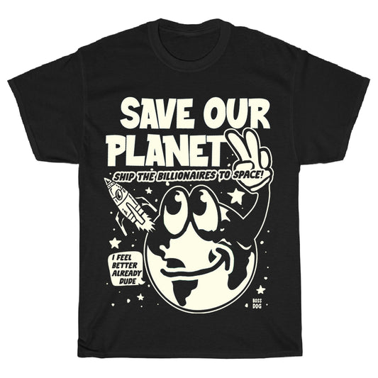 Save Our Planet Black Tee