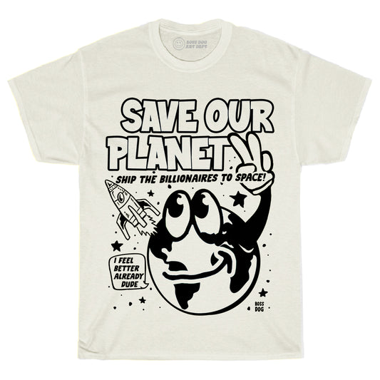Save Our Planet Ivory Tee