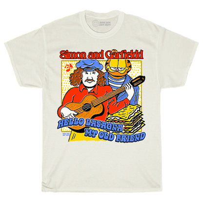 Simon and Garfield Ivory Tee