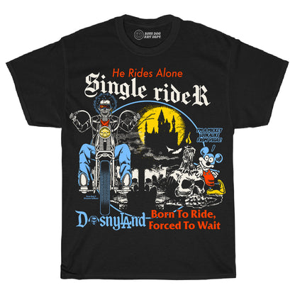 Single Rider Black Tee
