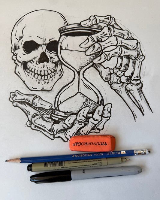 Skull Time Sketch